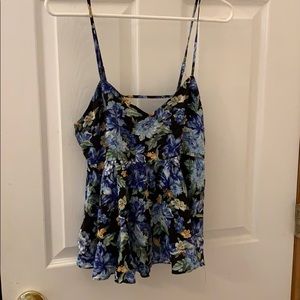 Forever21 Floral spaghetti strap tank